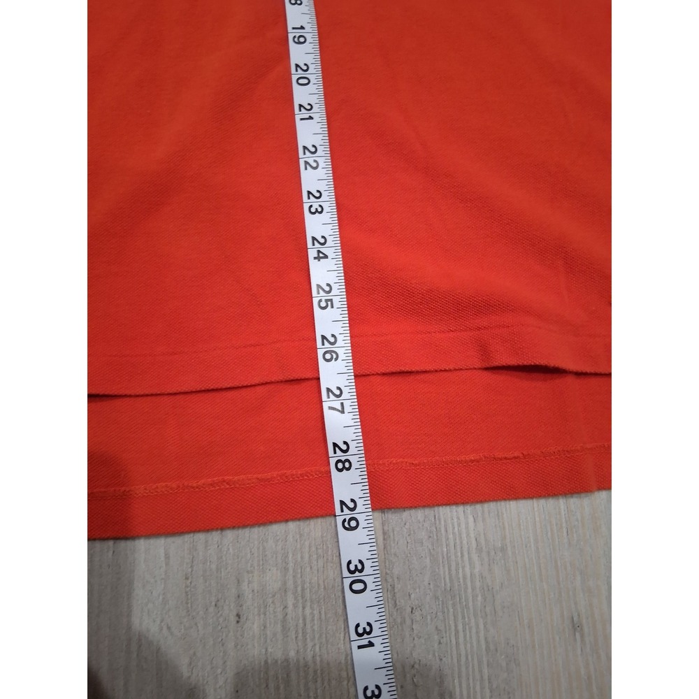 Polo Ralph Lauren Mens Orange Custom Fit Short Sleeve Cotton Polo Shirt Large - Picture 5 of 5